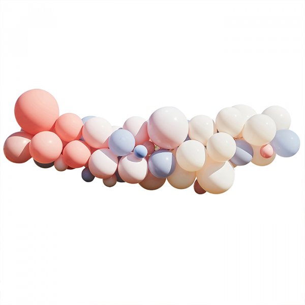 Ballonschleife - Rouge, Nude und Hellblau Ballonschleife - Rouge, Nude und Hellblau