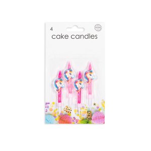 Kuchenkerzen - Einhorn - 4er-Pack Kuchenkerzen - Einhorn - 4er-Pack
