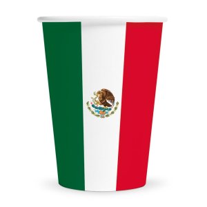 Pappbecher - Mexiko - 210 ml - 8er-Packung Pappbecher - Mexiko - 210 ml - 8er-Packung
