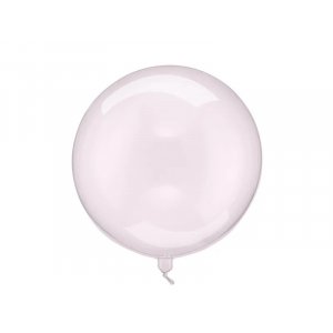 Runder Ballon - Transparentes Rosa - 40 cm