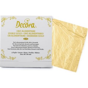 Essbares Blattgold - Decora - 5er-Pack Essbares Blattgold - Decora - 5er-Pack