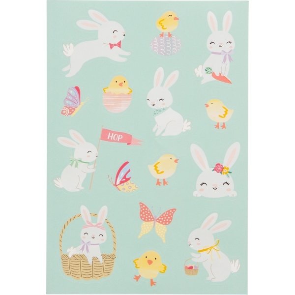 Aufkleber für Osterkarten - 2 Bögen Aufkleber für Osterkarten - 2 Bögen