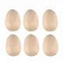 Ostereier - Holz - 6er-Pack