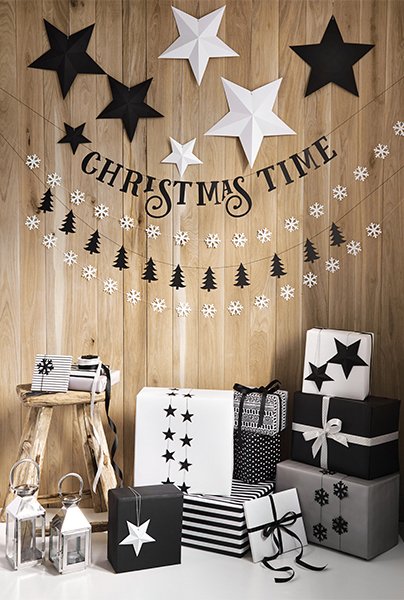 Hngende Sterne - 6er-Pack - Wei