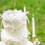 Cake Picks/Cake Topper - Schleifen - Weiß - 10er Pack Cake Picks/Cake Topper - Schleifen - Weiß - 10er Pack