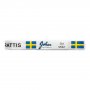 Seidenband - Schweden - Weiß mit schwedischer Flagge - 5 m Seidenband - Schweden - Weiß mit schwedischer Flagge - 5 m