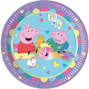 Pappteller - Greta Gris - Lila - 23 cm - 8er-Pack Pappteller - Greta Gris - Lila - 23 cm - 8er-Pack