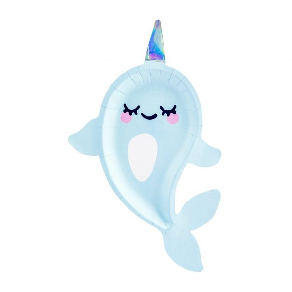 Pappteller - Narwhal Party - 6er-Pack Pappteller - Narwhal Party - 6er-Pack