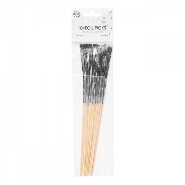 Cocktailspie�e Silber - 10er-Packung
