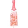 Folienballon - Rosa Champagnerflasche - Prost auf dich Folienballon - Rosa Champagnerflasche - Prost auf dich