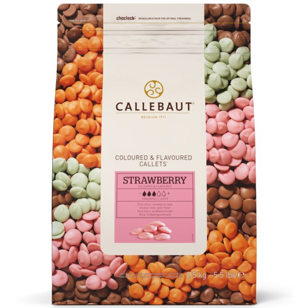 Erdbeerschokolade - 2,5 kg - Callebaut Erdbeerschokolade - 2,5 kg - Callebaut