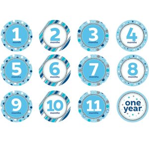Meilensteinaufkleber - Blau - 12er-Pack Meilensteinaufkleber - Blau - 12er-Pack