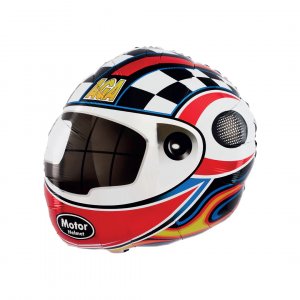Folienballon - Racing - Helm - 51x53 cm Folienballon - Racing - Helm - 51x53 cm