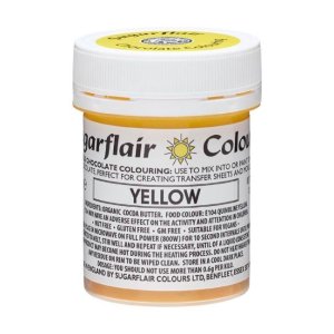 Schokoladenfarbe Gelb - 35 g - Sugarflair Schokoladenfarbe Gelb - 35 g - Sugarflair