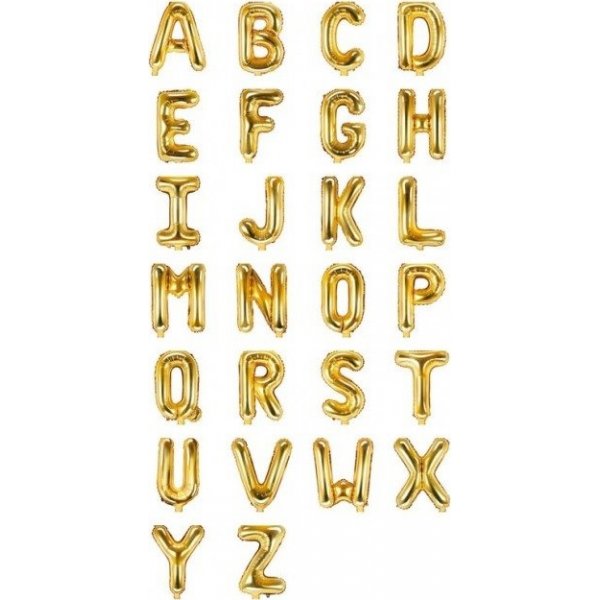 Buchstabenballons - Gold - 35 cm