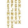 Buchstabenballons - Gold - 35 cm