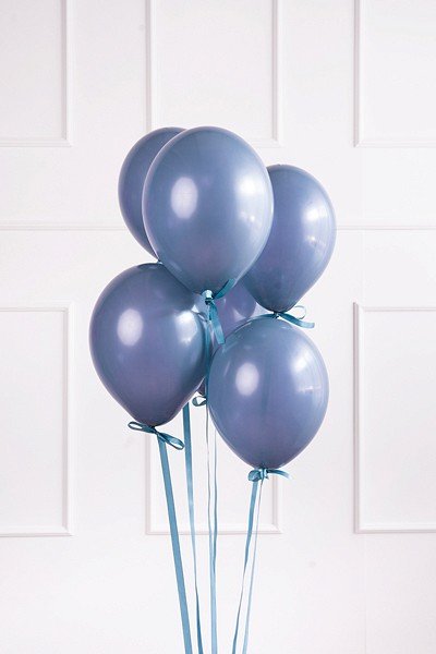 Pastellballons - Premium 27 cm - Marineblau - 10er-Pack