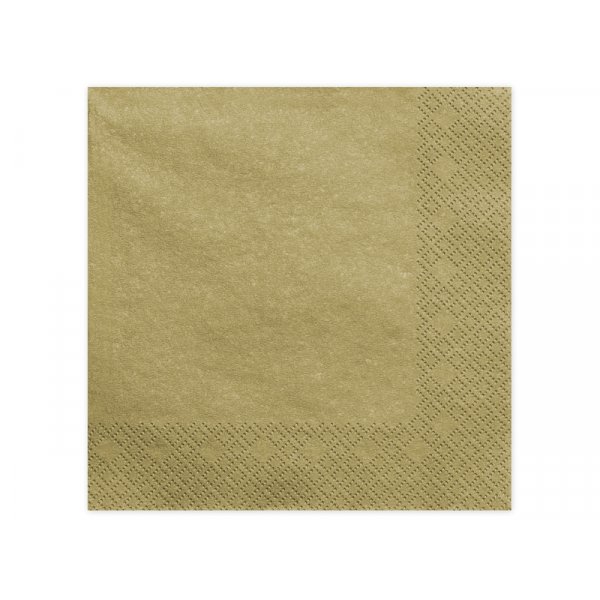 Servietten - 40x40 cm - Gold - 20er-Pack