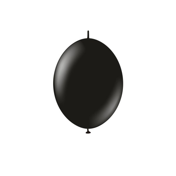 Latexballons - K-Link - Schwarz - 13 cm - 50er-Packung Latexballons - K-Link - Schwarz - 13 cm - 50er-Packung