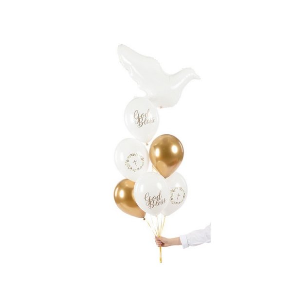Ballonstrauß - Gott segne dich - 6 Stück Ballonstrauß - Gott segne dich - 6 Stück