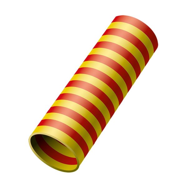 Luftschlangen - Rot/Gelb - 1 Rolle, 18 Stück Luftschlangen - Rot/Gelb - 1 Rolle, 18 Stück