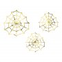 Hngedekorationen - Spinnennetz - Gold - 3 Stk