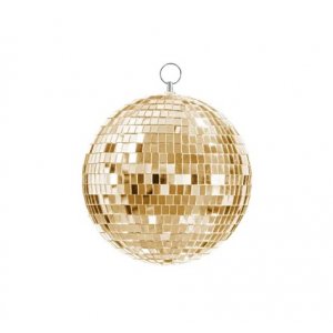 Discokugel - Gold - Mittel Discokugel - Gold - Mittel