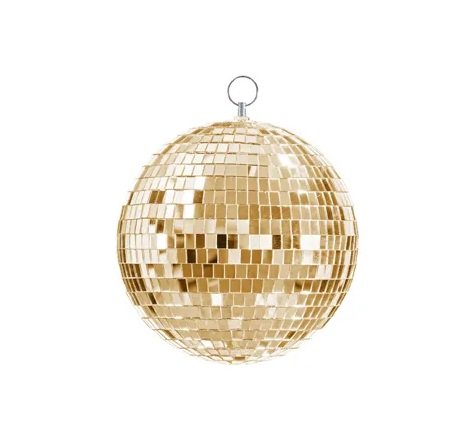 Discokugel - Gold - Mittel Discokugel - Gold - Mittel