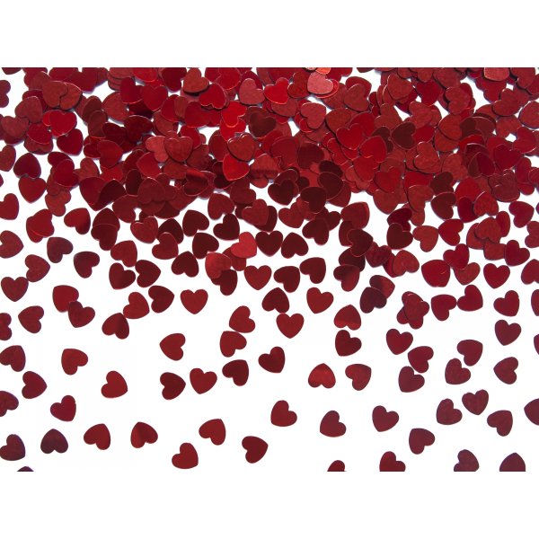 Konfetti - Rote Herzen