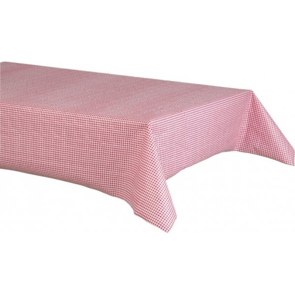Tischdecke - Kariert - Rot/Wei� - 6 m
