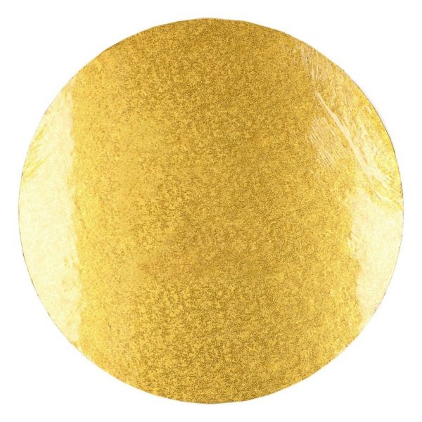 Dickes Kuchenblech - Rund Gold - 1,2 cm dick, 30 cm Durchmesser
