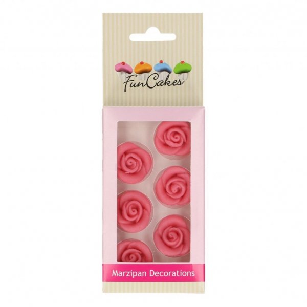 Marzipanrosen - 6er-Pack - Rosa