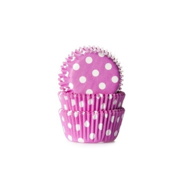 Mini-Muffinformen - Punkte - Pink - House of Marie - 60er-Packung Mini-Muffinformen - Punkte - Pink - House of Marie - 60er-Packung