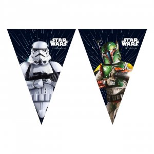 Wimpelkette - Star Wars-Galaxie - 9 Flaggen Wimpelkette - Star Wars-Galaxie - 9 Flaggen