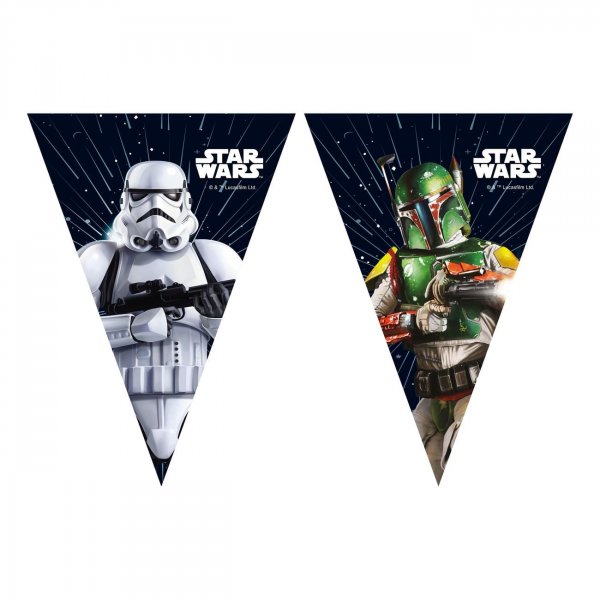 Wimpelkette - Star Wars-Galaxie - 9 Flaggen