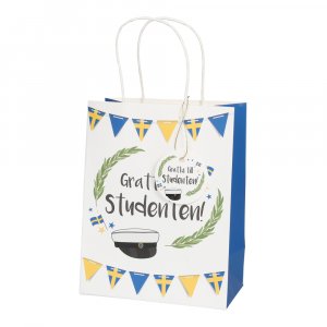 Geschenktüte - 17,5 x 23 cm - Herzlichen Glückwunsch an den Absolventen! Geschenktüte - 17,5 x 23 cm - Herzlichen Glückwunsch an den Absolventen!