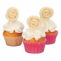 FunCakes Rosen, weiße Kuchendekoration, 6 Stück FunCakes Rosen, weiße Kuchendekoration, 6 Stück