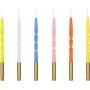 Kuchenkerzen - Twist - Pastellmischung - 6er-Pack