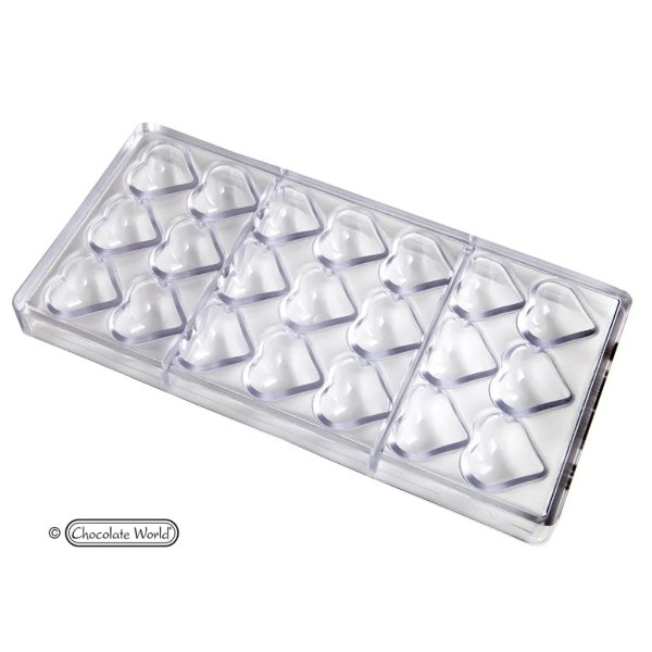 Pralinenform Herz - CW1218 - 3,6 cm - Chocolate World Pralinenform Herz - CW1218 - 3,6 cm - Chocolate World