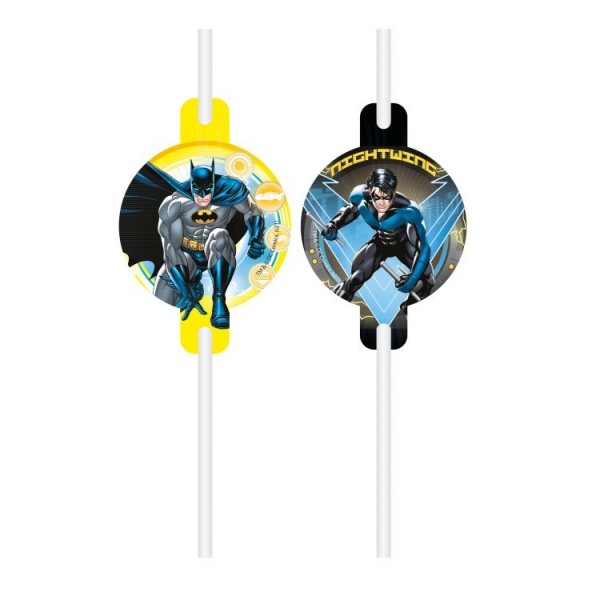 Strohhalme - Batman - 4er-Pack