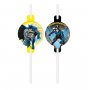 Strohhalme - Batman - 4er-Pack