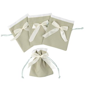 Stoffbeutel mit Schleifen - Grün - 4er-Pack Stoffbeutel mit Schleifen - Grün - 4er-Pack