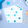 Servietten - Sterne - Blau - 16er-Pack Servietten - Sterne - Blau - 16er-Pack