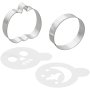 Lebkuchen-Ausstechformen mit Schablonen Halloween - 4er-Pack Lebkuchen-Ausstechformen mit Schablonen Halloween - 4er-Pack