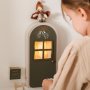 Weihnachtsmann-Tür mit LED-Licht - Grün - FABELAB Weihnachtsmann-Tür mit LED-Licht - Grün - FABELAB