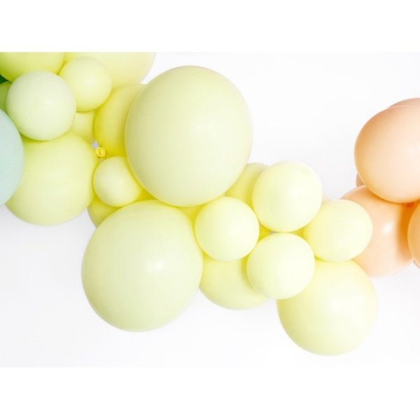 Pastellfarbene Ballons - Premium 27 cm - Hellgelb - 50er-Packung Pastellfarbene Ballons - Premium 27 cm - Hellgelb - 50er-Packung