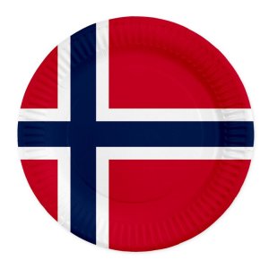 Pappteller - Norwegen - 23 cm - 8er-Pack Pappteller - Norwegen - 23 cm - 8er-Pack