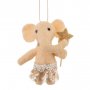 Weihnachtskugel - Sass & Belle - Filz - Elefant - Modell: Tüllrock