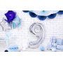 Zahlenballon - Silber - 86 cm