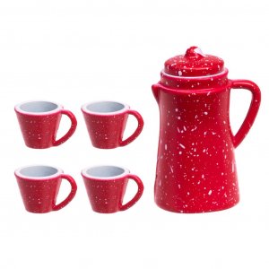 Miniartikel - Kaffeeservice - Rot Miniartikel - Kaffeeservice - Rot